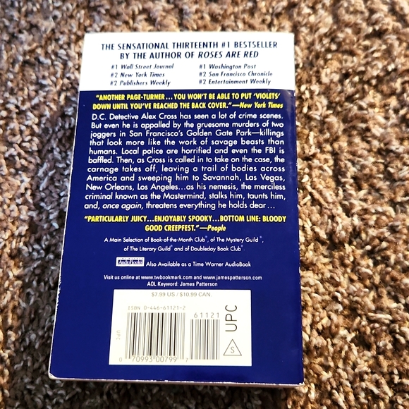 3/$10  James Patterson - Violets Are Blue - Picture 2 of 2